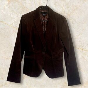 Calvin Klein Jeans Women’s Dark Brown Corduroy Blazer Size S